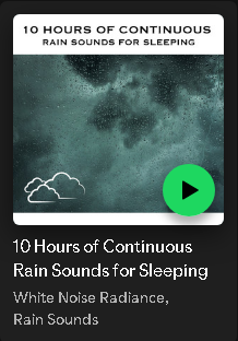 10 Hours of Continuous Rain Sounds for Sleeping
